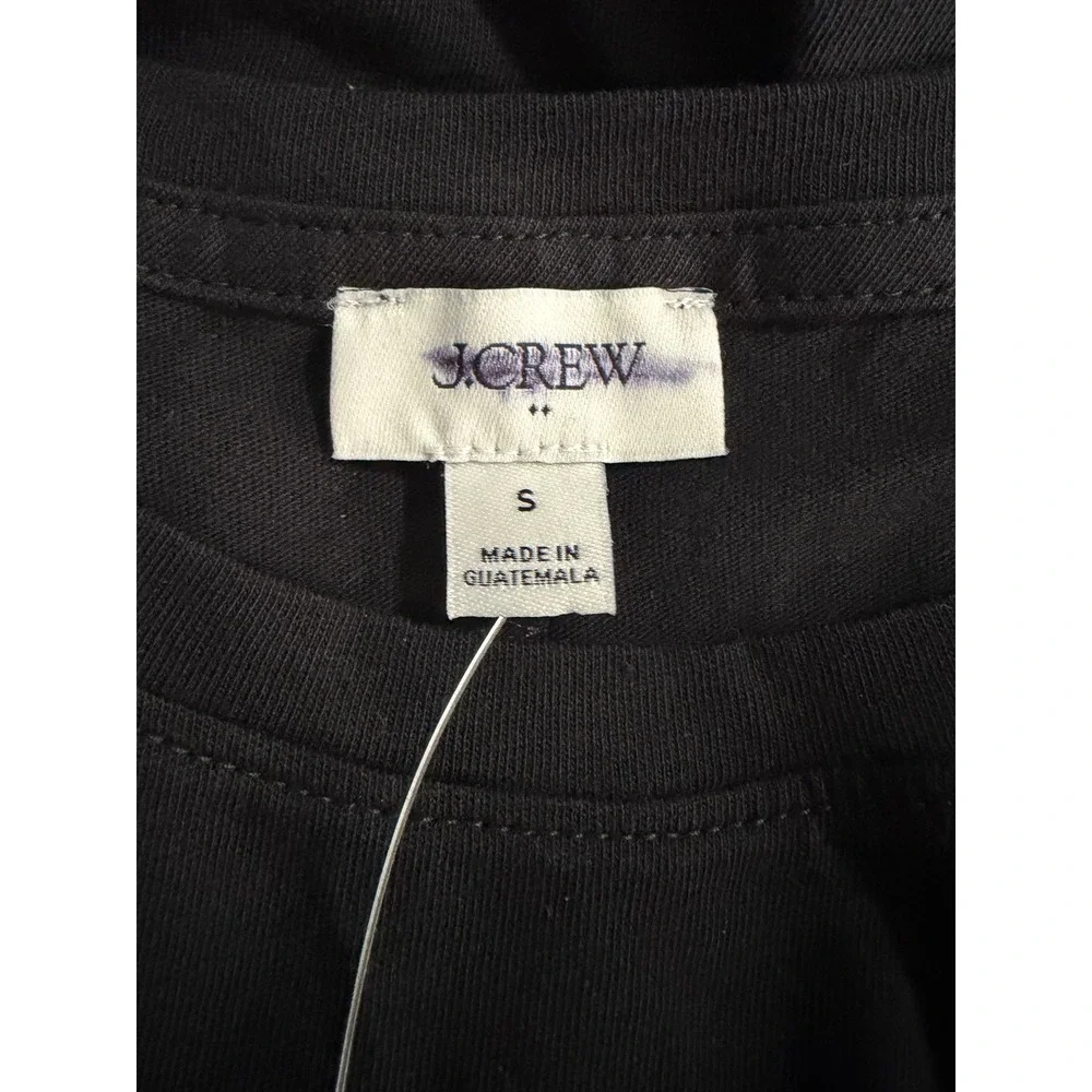 J. Crew Knit Midi Sheath Dress Black 100% Cotton Knit S